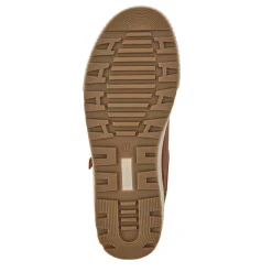 Wide Fit Zip & Lace Trainers - Brown