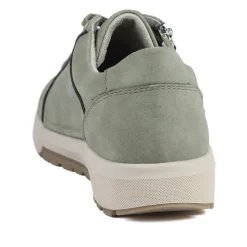 Wide Fit Zip & Lace Trainers - Sage