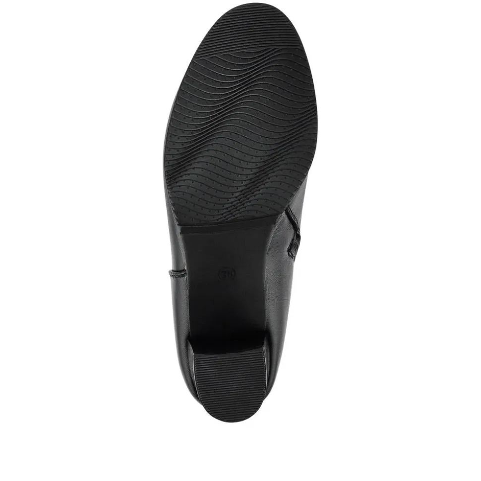 Wide Fit Zip Up Ankle Boots - Black
