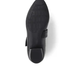 Wide Strap Mary Janes - Black