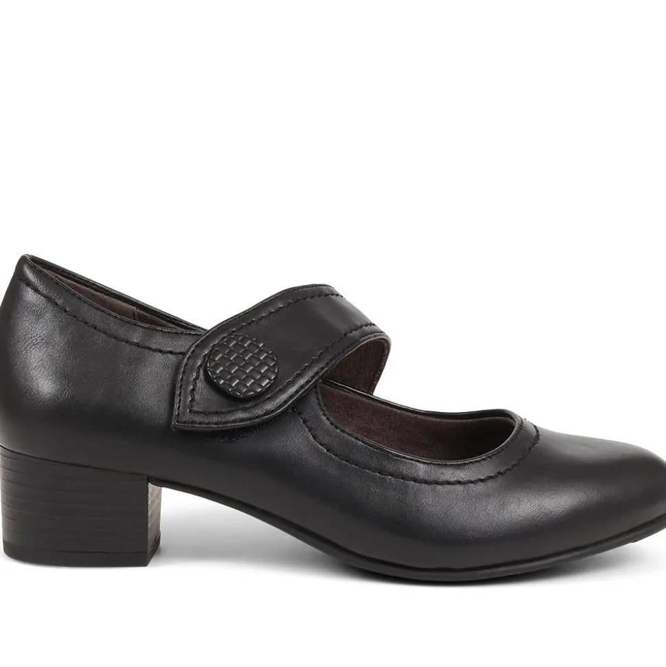Wide Strap Mary Janes - Black