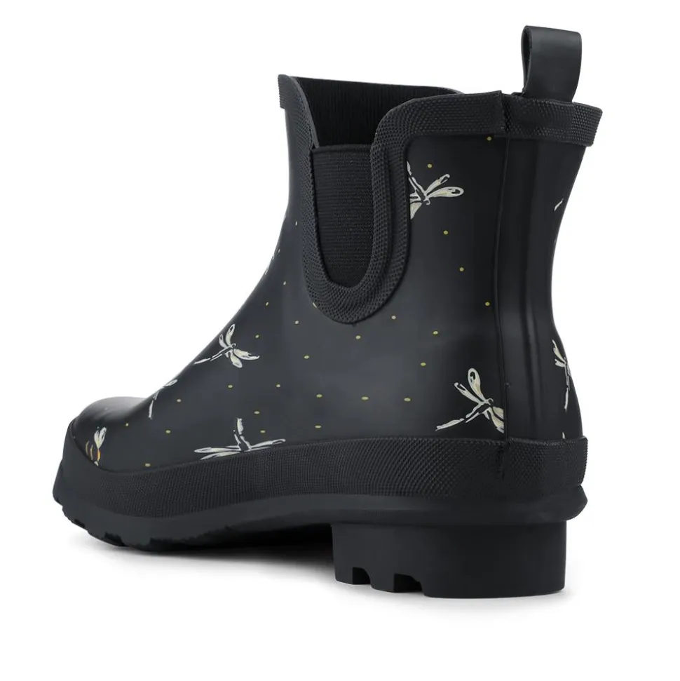 Women’s Comfort Fit Welly Boots - Black Multi
