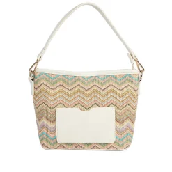 Woven Shoulder Bag - Beige Multi