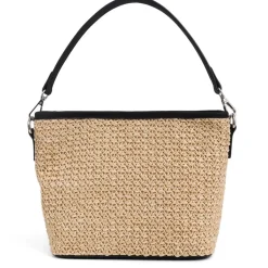 Woven Shoulder Bag - Black