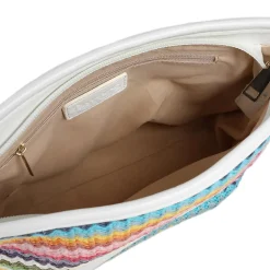 Woven Shoulder Bag - Pink Multi