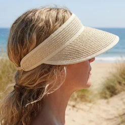 Woven Sun Visor - Beige