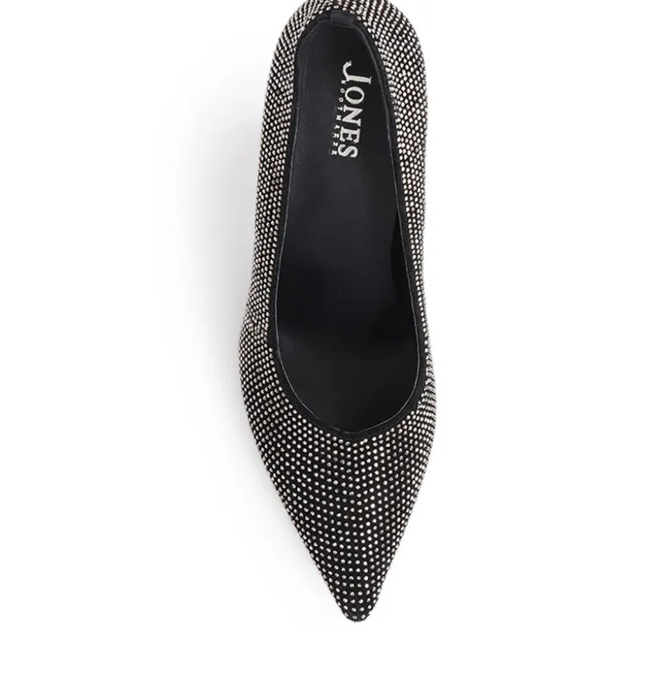 Yanna Embellished Court Shoes - Pewter