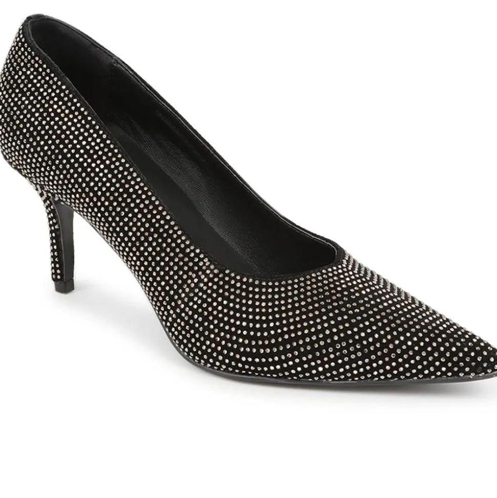 Yanna Embellished Court Shoes - Pewter