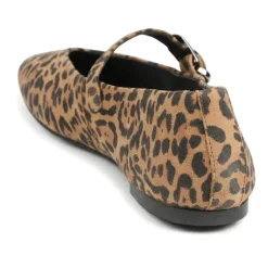 Ysabel Leather Mary Janes - Leopard