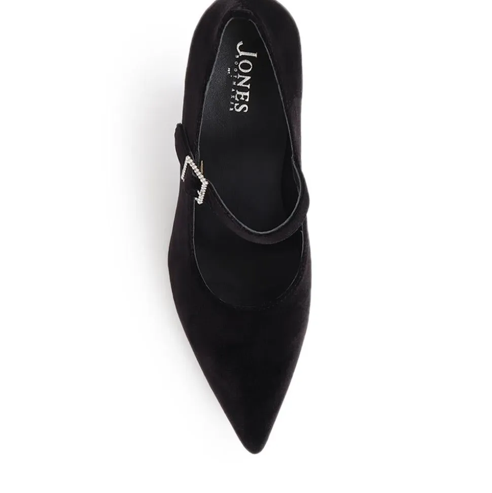 Yumi Heeled Court Shoes - Black