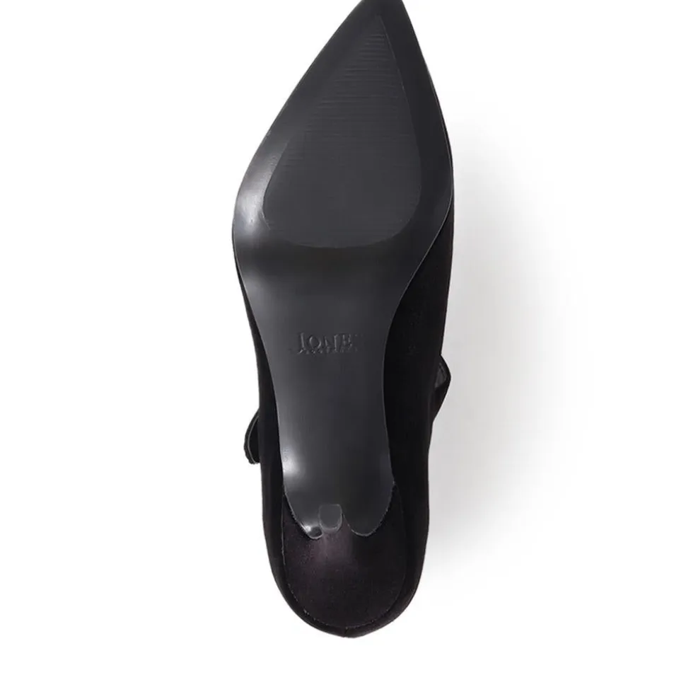 Yumi Heeled Court Shoes - Black