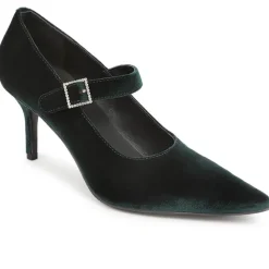 Yumi Heeled Court Shoes - Green