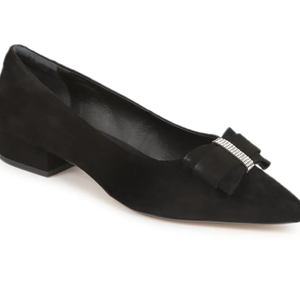Zanzibar Pointed-Toe Flats - Black