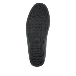 Zap Leather Mule Slippers - Charcoal