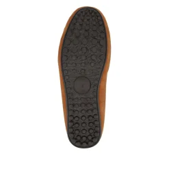 Zap Leather Mule Slippers - Chestnut