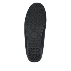 Zap Leather Mule Slippers - Navy Suede
