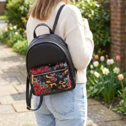 Zip-Close Backpack - Floral