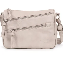 Zip-Close Cross-Body Bag - Slate