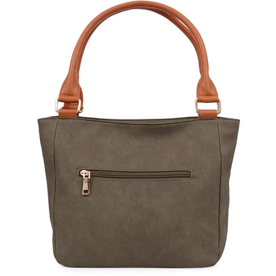 Zip-Close Shoulder Bag - Multi