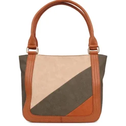 Zip-Close Shoulder Bag - Multi