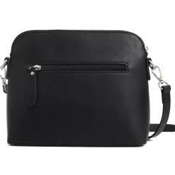 Zip-Fasten Crossbody Bag - Black