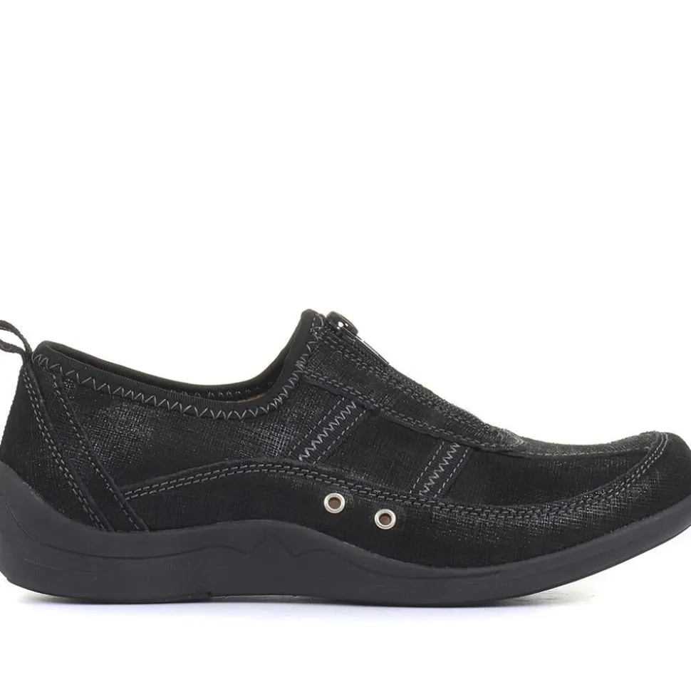 Zip Fastening Trainers - Black
