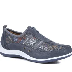 Zip Fastening Trainers - Blue