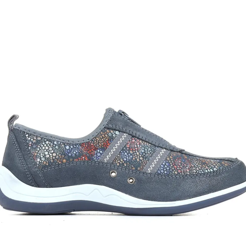 Zip Fastening Trainers - Blue