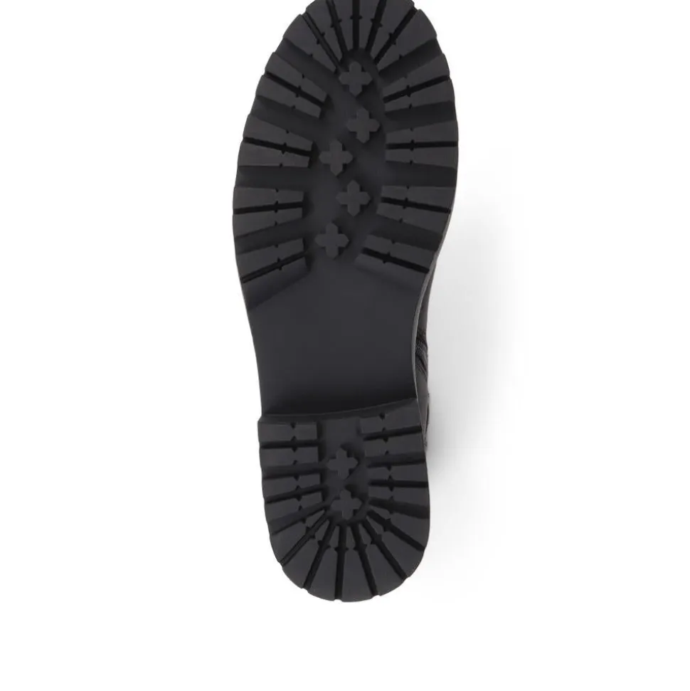 Zip-Up Calf Boots - Black