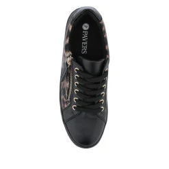 Zip Up Chunky Platform Trainers - Black Leopard
