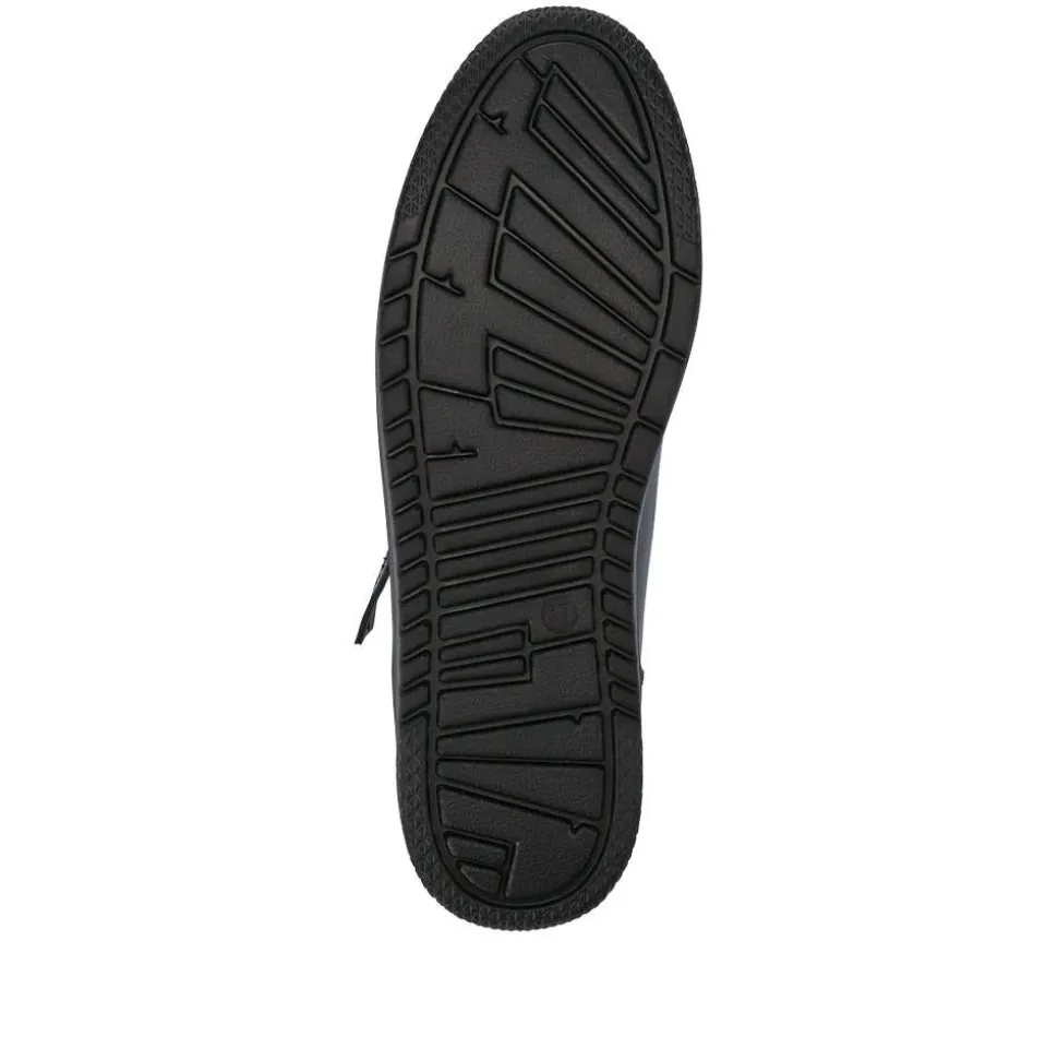Zip Up Chunky Platform Trainers - Black Patent