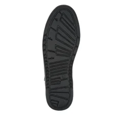 Zip Up Chunky Platform Trainers - Black Tweed