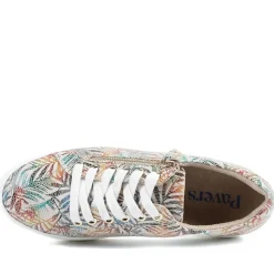 Zip Up Chunky Platform Trainers - Floral