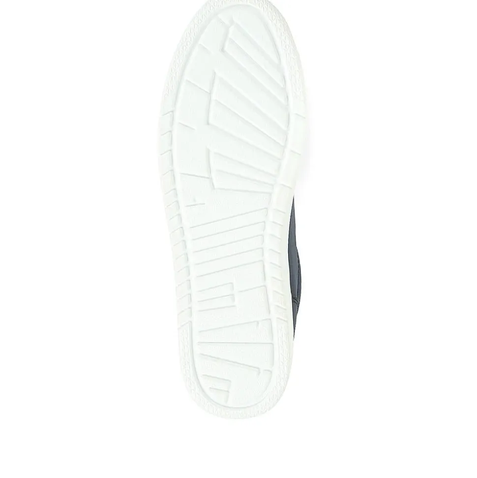 Zip Up Chunky Platform Trainers - Navy