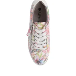 Zip Up Chunky Platform Trainers - White Multi