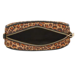 Zip Up Shoulder Bag - Leopard