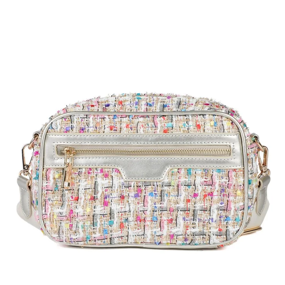 Zip Up Shoulder Bag - Multi