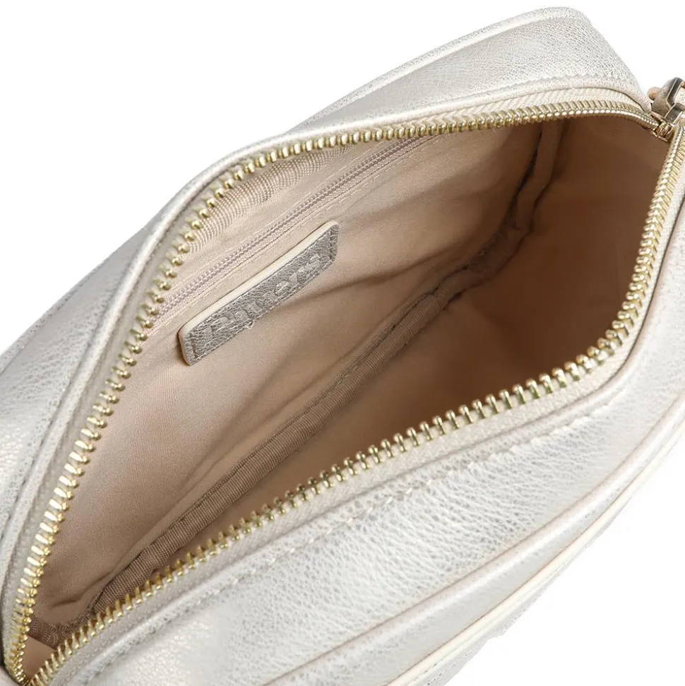 Zip Up Shoulder Bag - Soft Gold