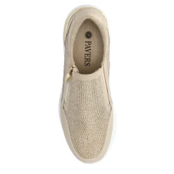 Zip-Up Trainers - Beige
